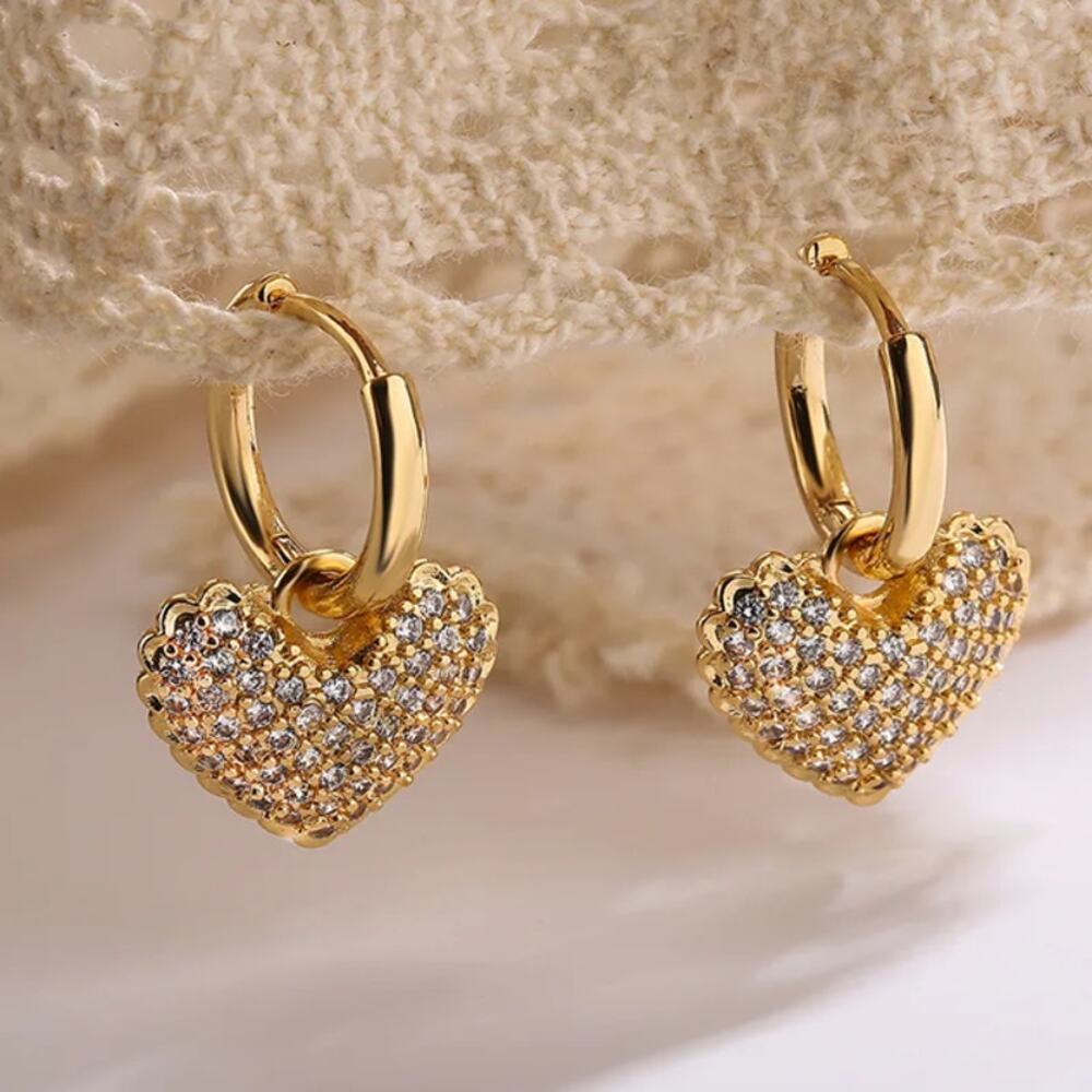 Jewelry Pair Simple Style Commute Heart Shape